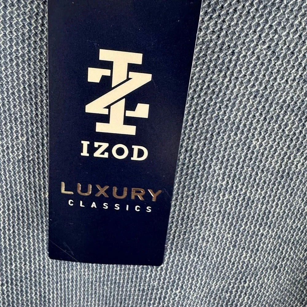 IZOD Mens XXL Luxury Classics Crew‎ Neck Sweater Bijou Blue Long Sleeve NWT